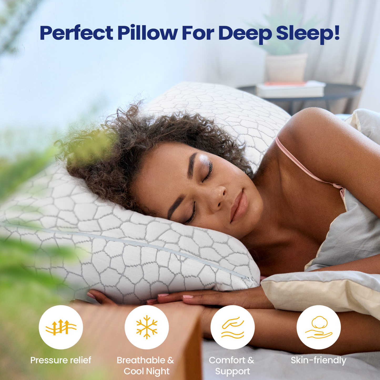 Innovative Rayon Bamboo Fiber Pillow | Superior Support and Craftsmanship